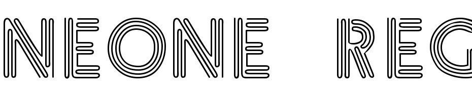 Neone Regular Font Download Free